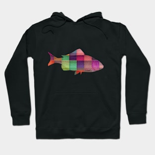 Geometric Rainbow fish Hoodie